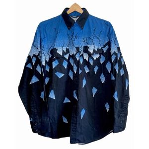 VTG Brooks & Dunn Collect Mens Long Sleeve Button Shirt 17-36 Panhandle Slim